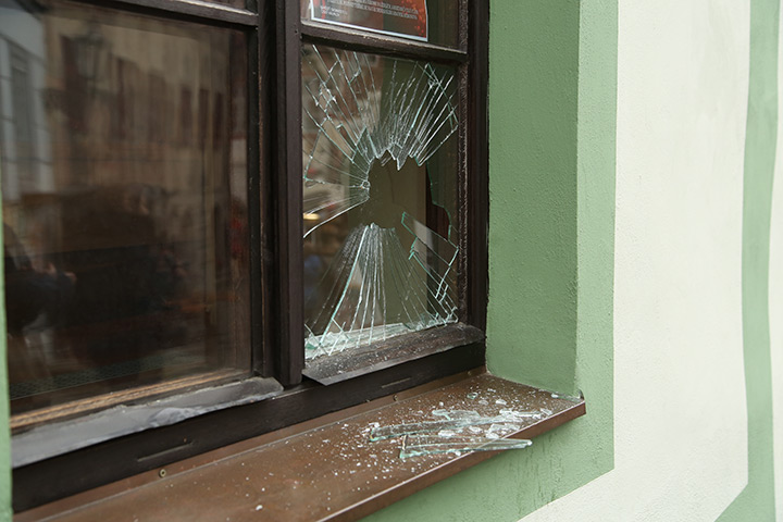 A2B Glass are able to board up broken windows while they are being repaired in Whitley Bay.